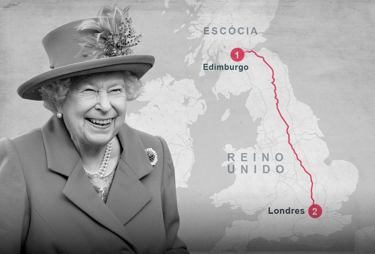 Rainha Elizabeth II: cortejo de 10 dias passará por trens, palácios e ...