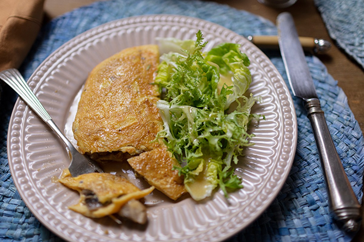 Omelete Com Cogumelos Cozinha Prática Receitas 3299