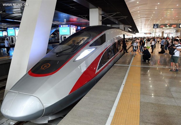 Novo trem-bala Fuxing é inaugurado na China (Foto: VCG/Getty Images)
