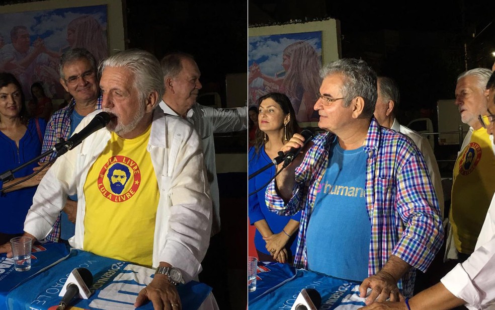 Jaques Wagner, PT, e Ângelo Coronel, PSD, são eleitos senadores pela Bahia — Foto: Montagem/G1