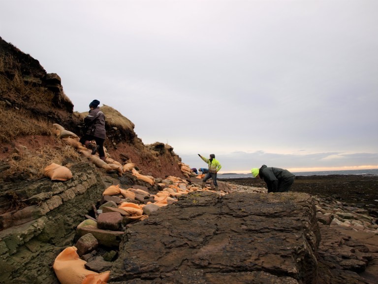 Tempestades "desenterraram" ossadas em cemitério viking de 1500 anos (Foto: ORCA Archaelogy)
