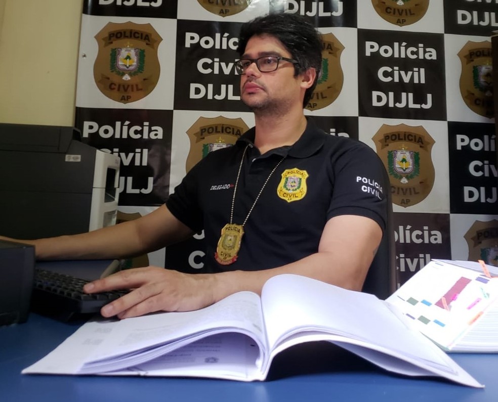 Delegado Aluísio Aragão, titular da Delegacia da Infância e Juventude de Laranjal do Jari — Foto: Polícia Civil/Divulgação