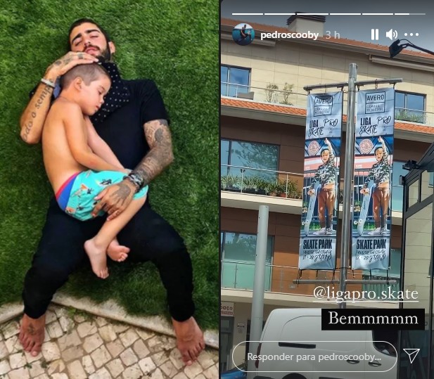 Pedro Scooby mostra filho mais velho, Bem, estrelando propaganda de campeonato em Portugal (Foto: Reprodução Instagram)