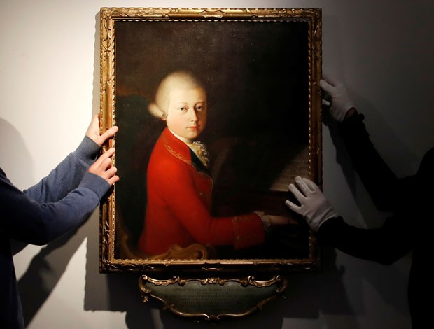 Retrato de Mozart é leiloado por 4 milhões de euros em Paris (Foto: REUTERS)