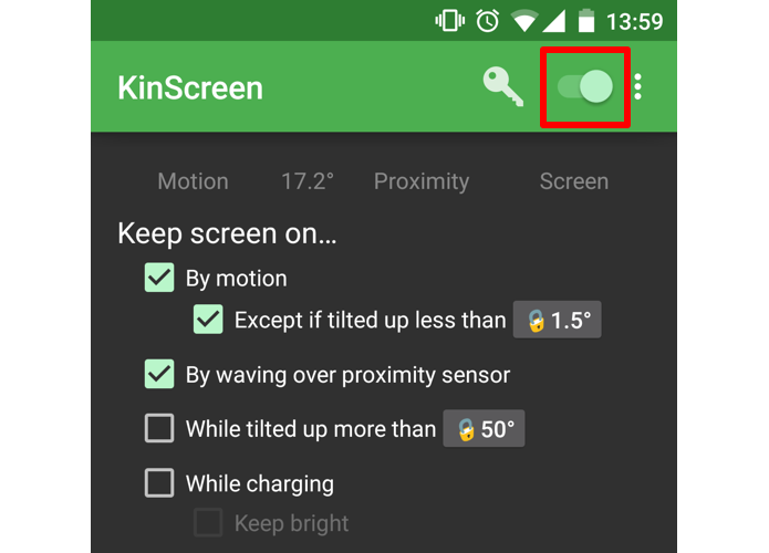 Ative o KinScreen pela chave (Foto: Reprodução/Paulo Alves)