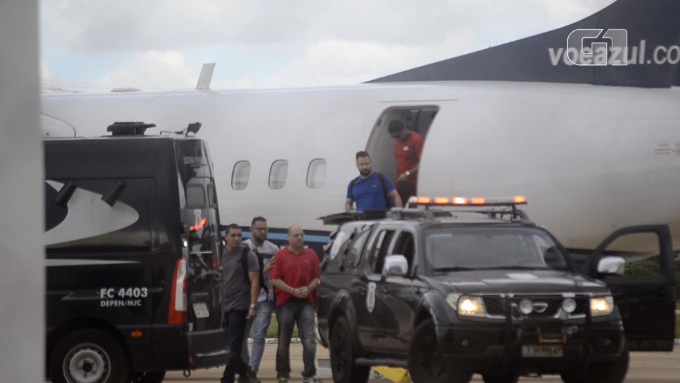 Major da PM preso na Operação Intocáveis é transferido do RJ para Presídio Federal de Mossoró — Foto: Reprodução