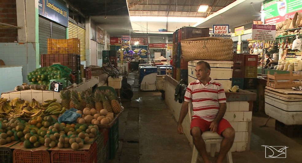 Mercado Central foi inaugurado em São Luís em 1941 (Foto: Reprodução/TV Mirante)