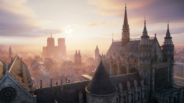 Paris e a Catedral de Notre Dame ao fundo em cena do jogo Assassin’s Creed Unity (Foto: Reprodução)