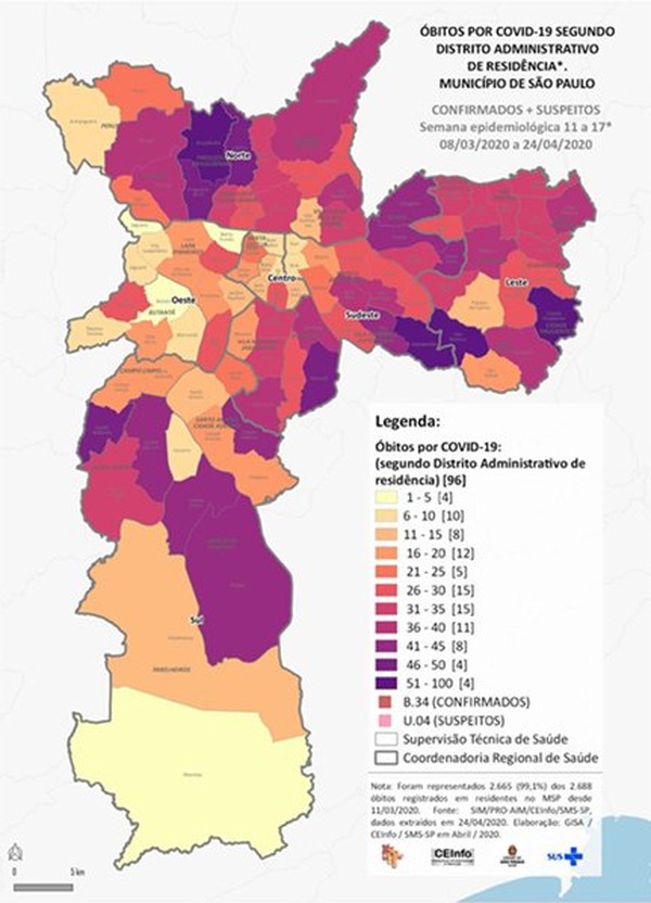 Agua Rasa E Pari Na Zona Leste Tem Maiores Taxas De Mortes Confirmadas Ou Suspeitas Por Coronavirus Em Sp Sao Paulo G1