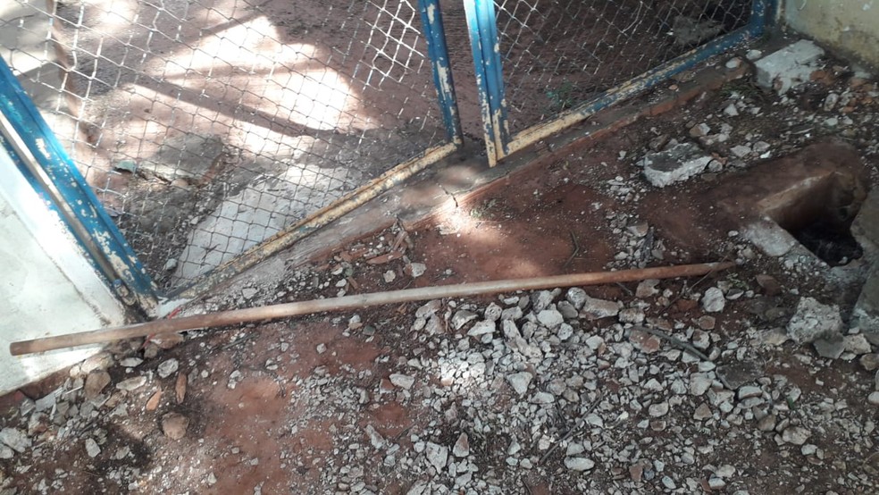 Escola Municipal é invadida e tem fios de energia elétrica furtados em MS — Foto: Polícia Civil de Campo Grande