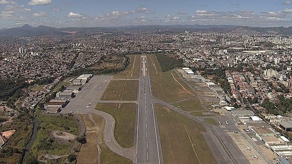 Aeroporto da Pampulha, em Belo Horizonte (Foto: Reprodução/TV Globo)