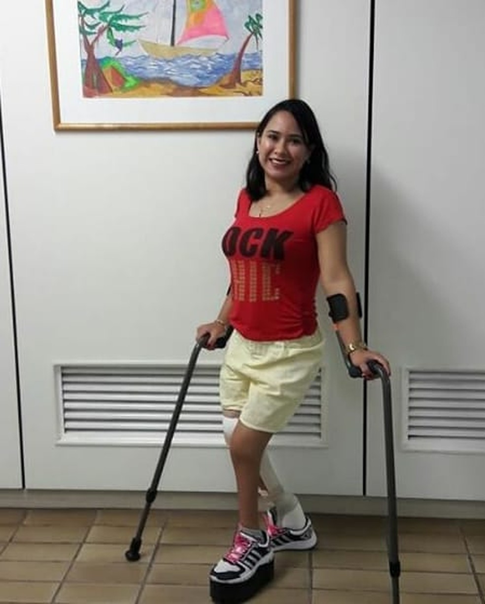 Narayana Moura faz o tratamento o Hospital Sarah Kubitschek desde os dois meses de idade â Foto: Narayana Moura/Arquivo pessoal