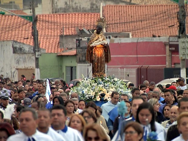 Festa de São Benedito em Cuiabá, encerramento. (Foto: Reprodução/TVCA)