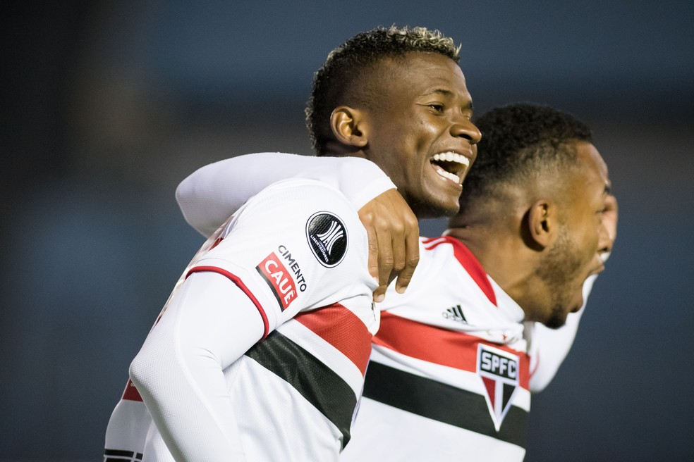 Orejuela Rentistas x São Paulo — Foto: Staff images /CONMEBOL