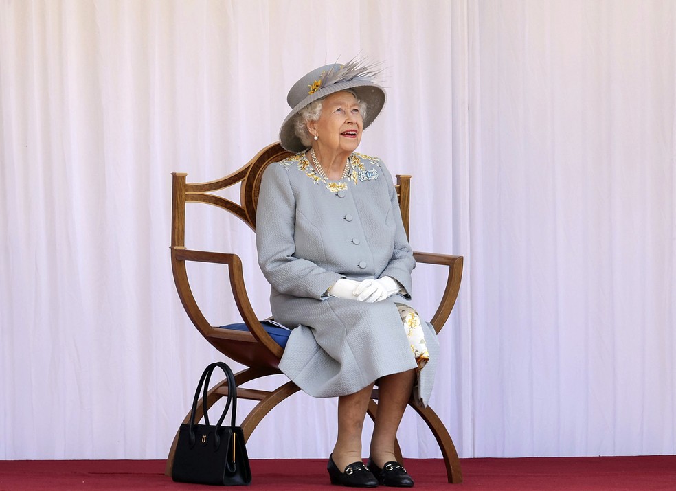 Rainha Elizabeth II no Castelo de Windsor, Inglaterra, em junho de 2021 — Foto: Chris Jackson/Pool via AP/Arquivo