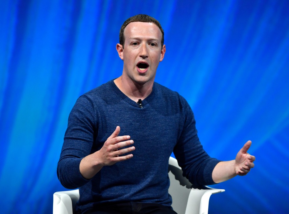 Mark Zuckerberg, presidente-executivo do Facebook — Foto: Gerard Julien/France Presse 