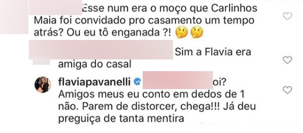 Flavia Pavanellli rebate fãs (Foto: Reprodução / Instagram)