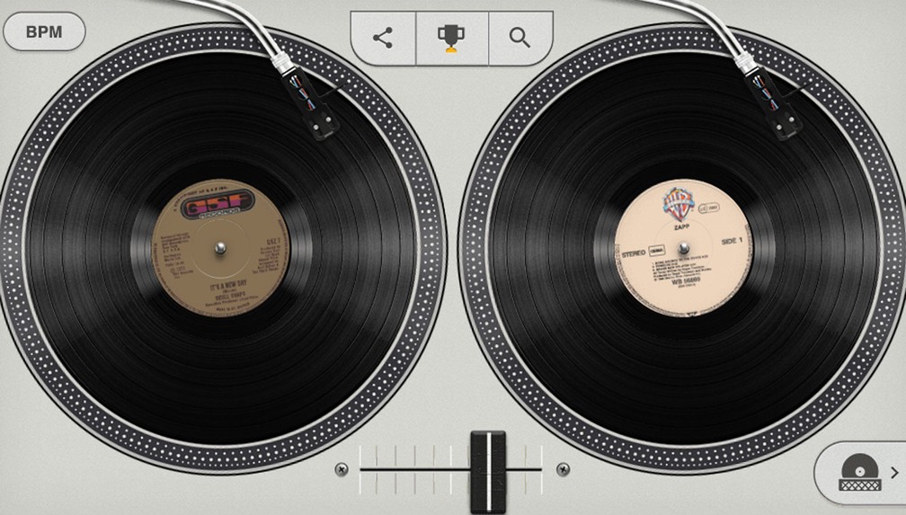 Doodle do Google em homenagem ao hip hop permite que usuário ataque de DJ (Foto: Reprodução)