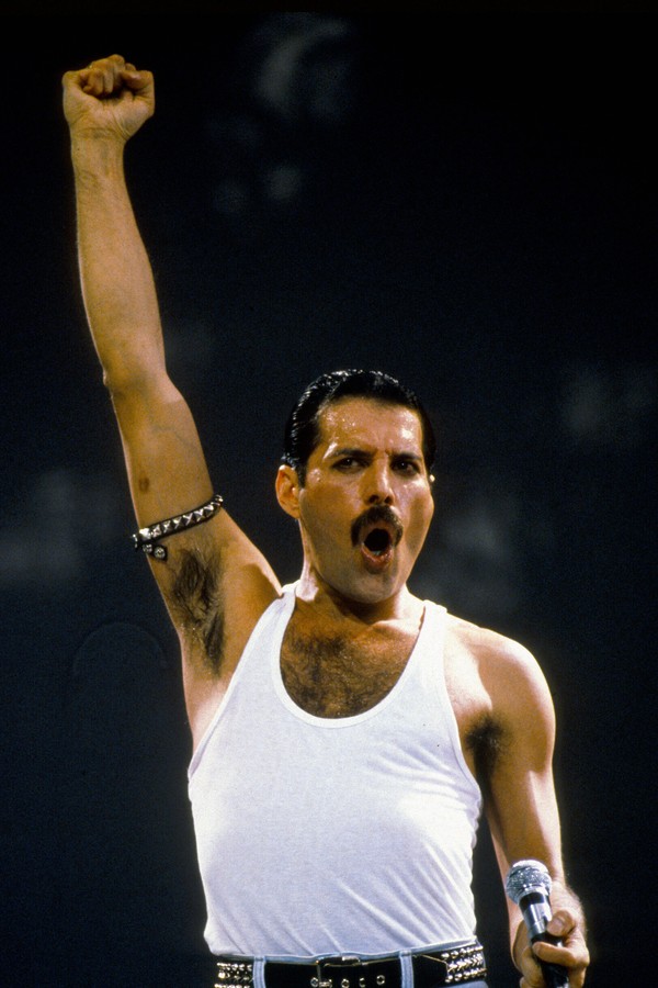 Freddy Mercury fez apresentação memorável no Live Aid em 1985 (Foto: Getty Images)