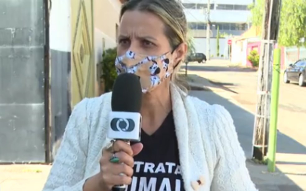 Vereadora Lucíula do Recando denunciou o caso à Polícia Civil, em Goiânia — Foto: Reprodução/TV Anhanguera