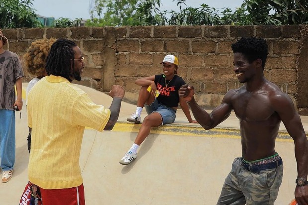 Kendrick Lamar em Gana, na África (Foto: Instagram/Reprodução)