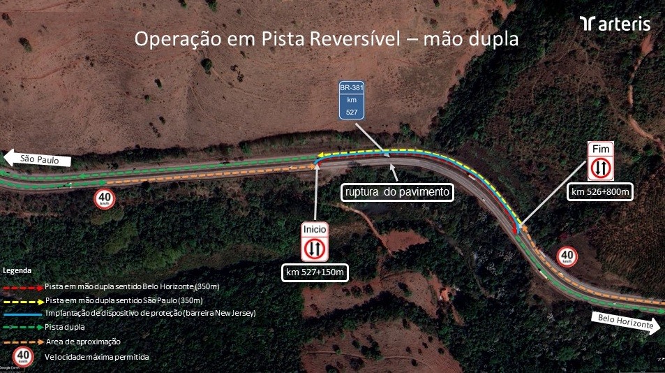 Rodovia BR-381, em Brumadinho, será totalmente interditada neste sábado