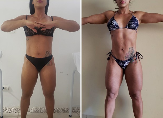 Priscila Pires mostra antes e depois da dieta (Foto: Reprodução/ Instagram)