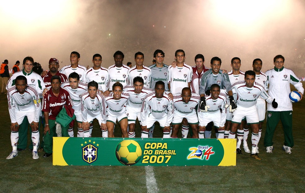 Fluminense na final da Copa do Brasil 2007 — Foto: Agência o Globo