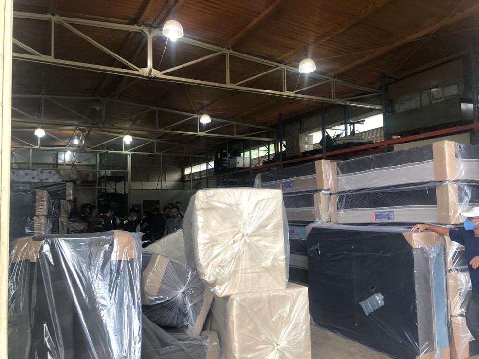 Material apreendido pela receita no Aeroporto Internacional de Brasília — Foto: Receita do DF/Divulgação