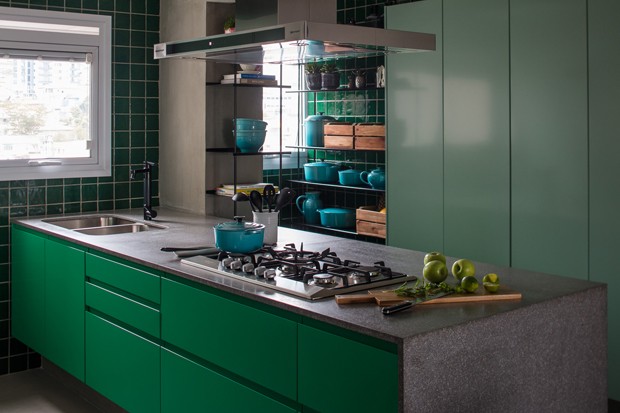 Décor do dia: tons de verde na cozinha (Foto: Gui Gomes)