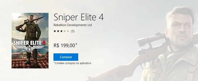 Inserção de dados de pagamento finaliza compra de Sniper Elite 4 (Foto: Reprodução/Felipe Demartini)