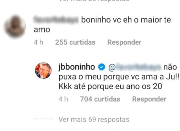 Boninho responde a seguidores (Foto: Reprodução/Instagram)
