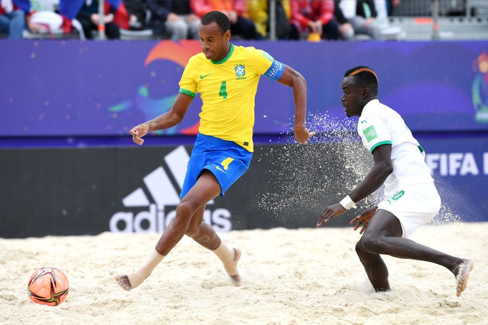 Catarino fez um gol importante no segundo tempo — Foto: Octavio Passos/FIFA