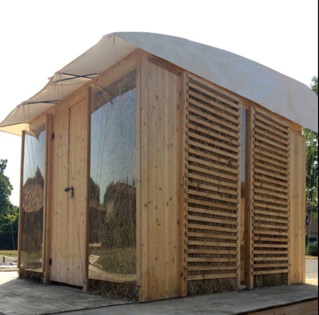 Casa do AGRIshelter, projeto de italiana para abrigar refugiados (Foto: Reprodução Facebook/ AGRIshelter)