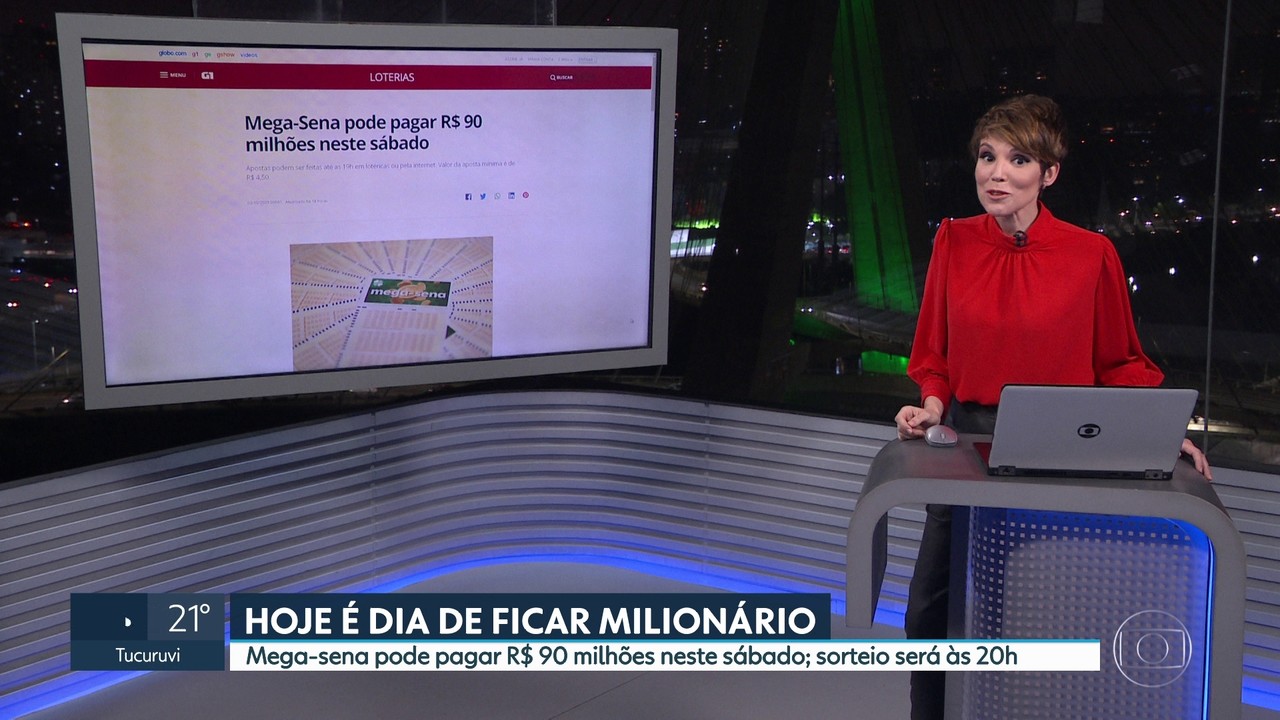 Mega-sena pode pagar R$ 90 milhões neste sábado