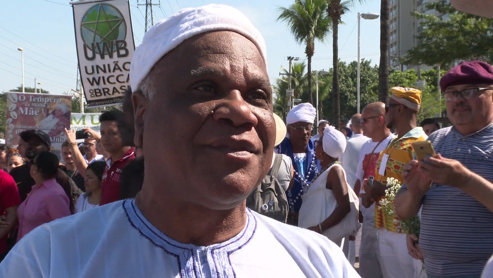 Ivanir dos Santos foi premiado pela luta contra a intolerância religiosa no Brasil — Foto: Reprodução/ TV Globo