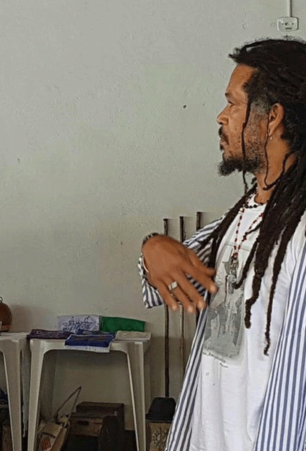 Mestre Nenê ensina capoeira na tradicional roda da Praça da República, Centro de São Paulo — Foto: Reprodução/Divulgação/Arquivo pessoal