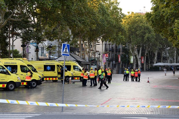Barcelona sofre ataque terrorista (Foto: Getty Images)