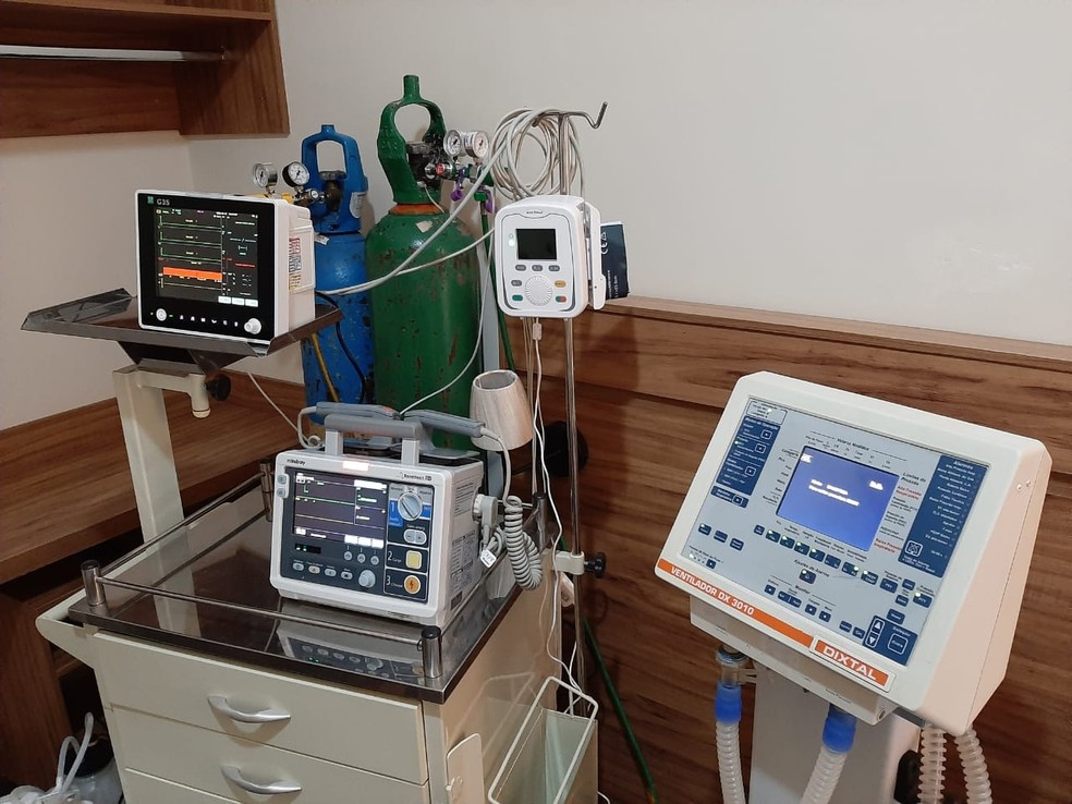 Pacientes com sintomas leves e que precisarem de internação serão levados para o novo hospital — Foto: Adolfo Lima/TV TEM