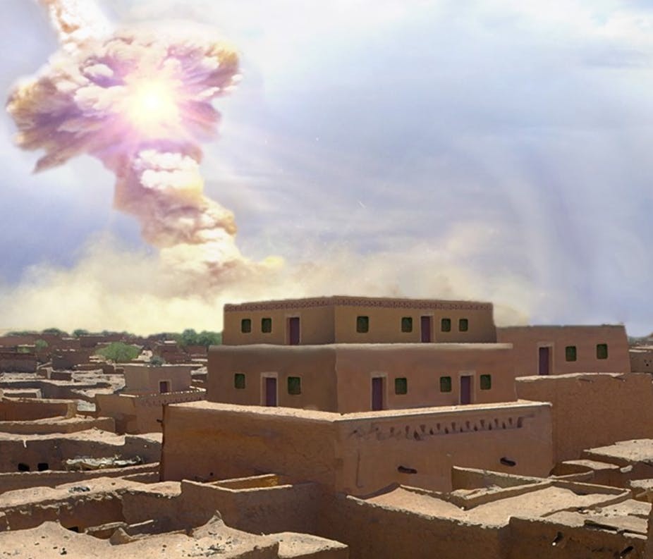 Cidade destruída por asteroide teria inspirado história bíblica de Sodoma (Foto:  Allen West and Jennifer Rice)