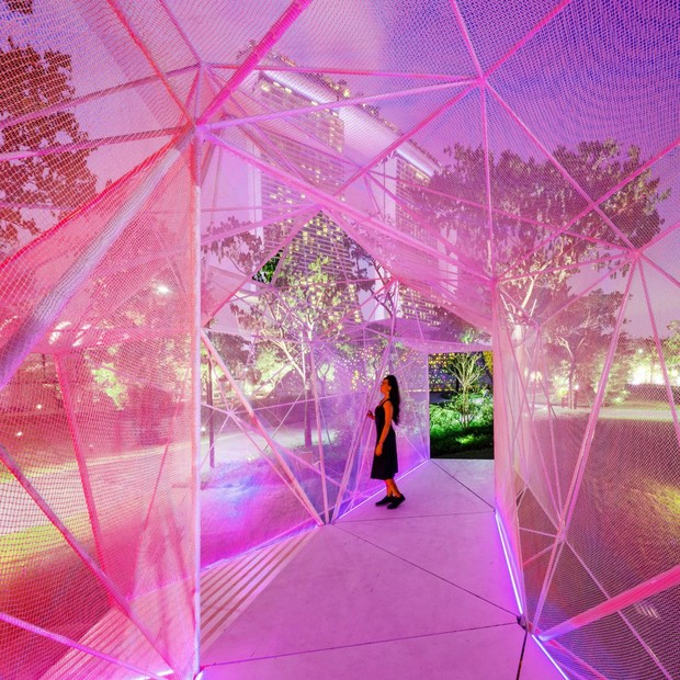 Parque de Singapura recebe primeira construção do mundo feita em aço inoxidável impresso em 3D (Foto: Reprodução)