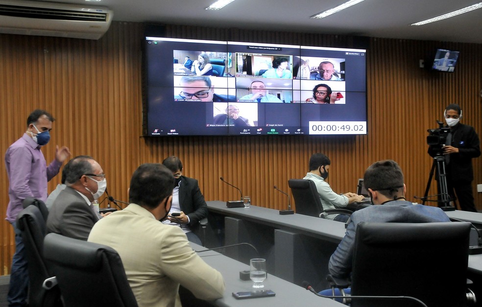 Votação da reforma da previdência de Natal foi aprovada nesta terça-feira (28), em primeira discussão na Câmara — Foto: Elpídio Júnior/Câmara Municipal de Natal