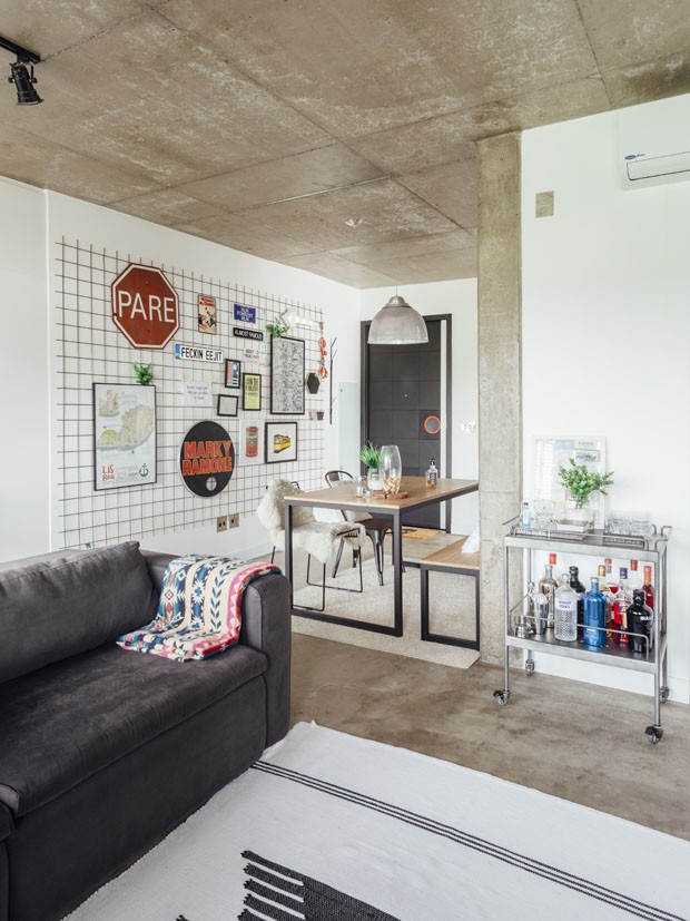 Apartamento jovem de 46 m² tem ambientes multifuncionais (Foto: Cristiano Bauce)