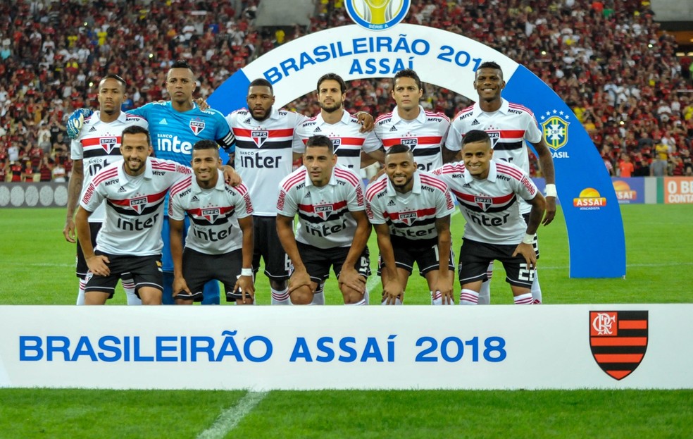 Escalação do São Paulo diante do Flamengo (Foto: Nayra Halm/Estadão Conteúdo)