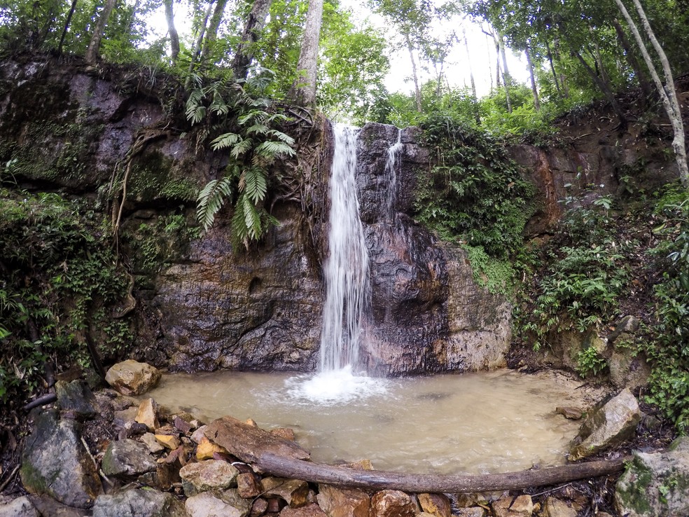 Cachoeira Rocha Negra, em Santarém — Foto: Caminhos da Floresta