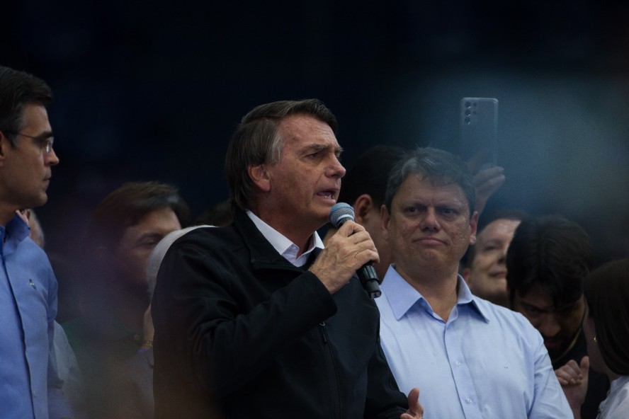 Jair Bolsonaro e Tarcísio de Freitas