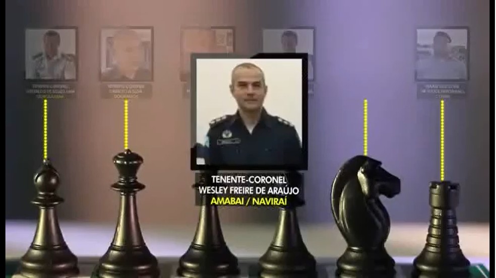 Tenente-Coronel Wesley Freire de Araújo é apontado com um dos facilitadores de esquema criminoso de contrabando de cigarros — Foto: TV Morena/Reprodução