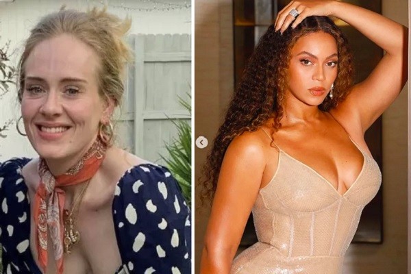 As cantoras Adele e Beyoncé (Foto: Instagram)