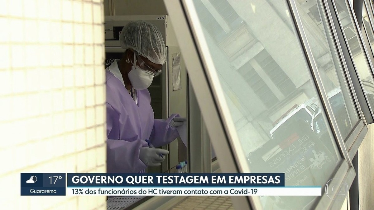 Testagem em massa aponta que 13% dos funcionários do Hospital das Clínicas de SP contraíram o coronavírus