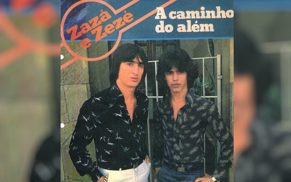 Zazá formou dupla com Zezé no início da década de 1980 — Foto: Reprodução/TV Anhanguera